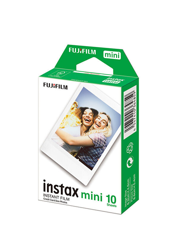 Fujifilm Instax Mini Instant Film - 10 Sheets | Credit Card Size | Vivid Color Reproduction | Compatible with All Instax Mini Cameras & Printers