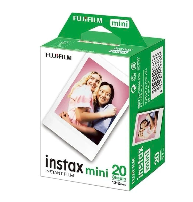 Fujifilm Instax Mini Instant Film – 20 Sheets (2 Packs of 10) | High-Speed ISO 800 | Super Fine Grain for Vivid & Sharp Photos | Compatible with All Instax Mini Cameras