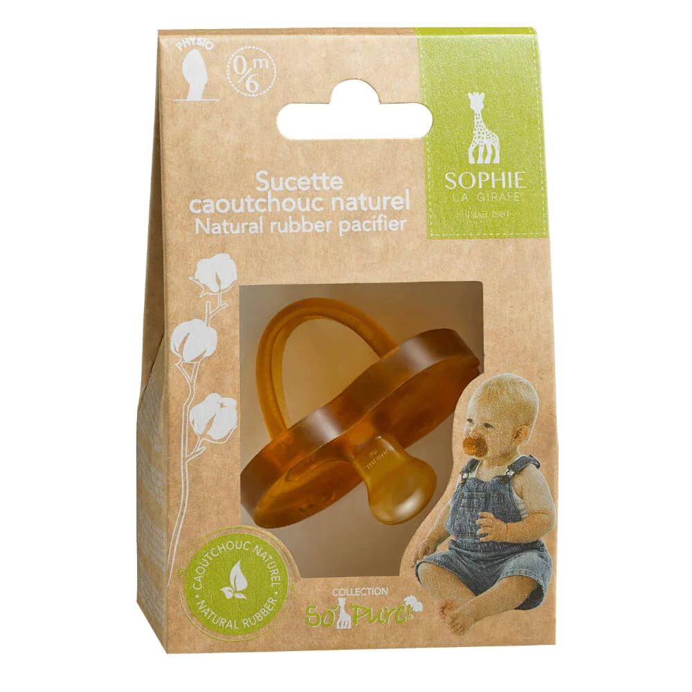 Sophie La Girafe So’pure Natural rubber pacifier for 0-6 & 6-18 Months - MINIMEE KIDS