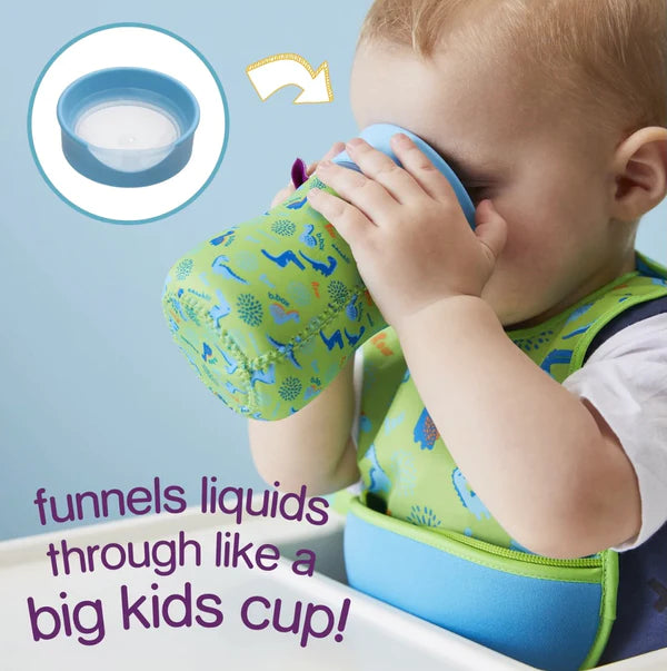 B.BOX easy free flow drinking Training Cup for 12+ Months | Blueberry Blue - 240ml - MINIMEE KIDS