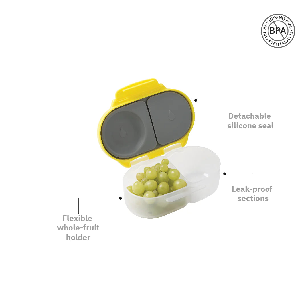 b.box Snackbox Lemon Sherbet Yellow Grey - MINIMEE KIDS