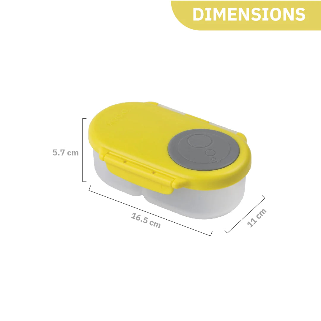 b.box Snackbox Lemon Sherbet Yellow Grey - MINIMEE KIDS