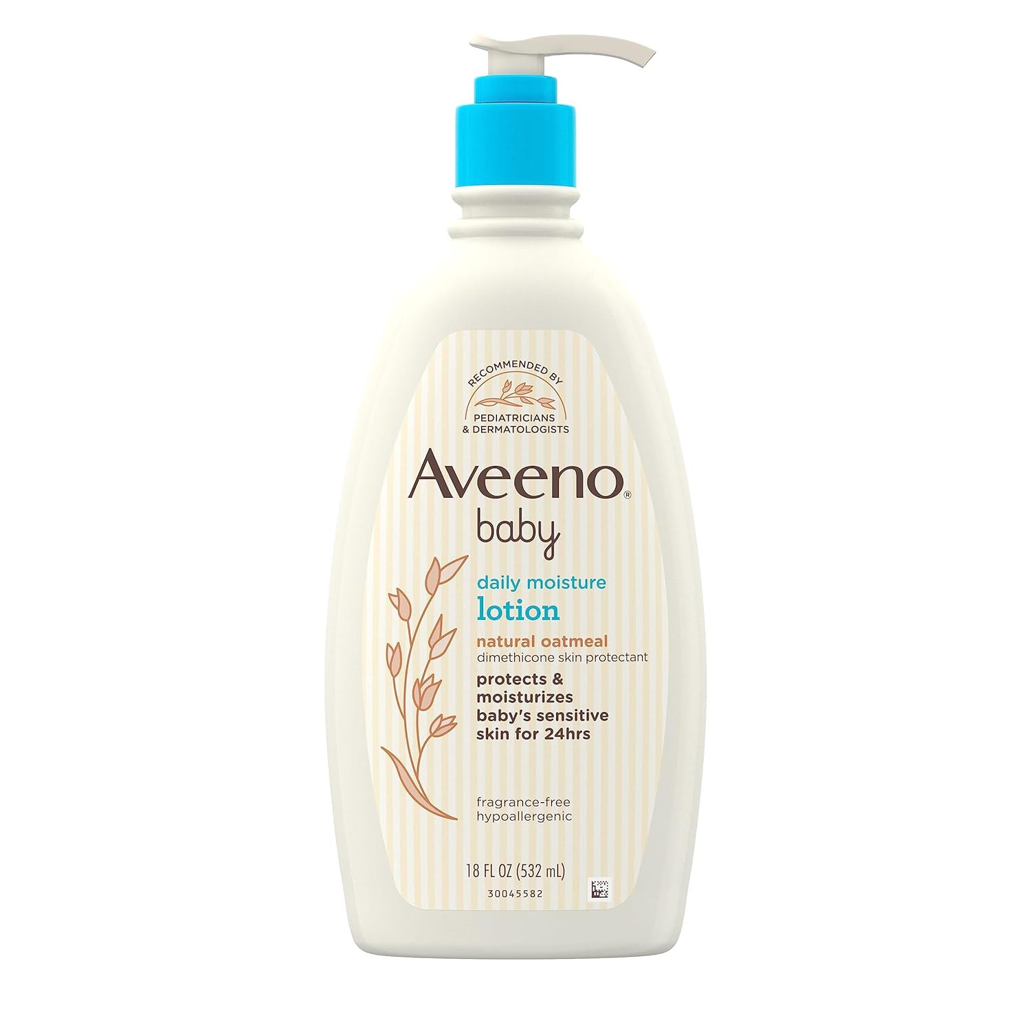 Aveeno Baby Daily Moisture Lotion with Natural Oatmeal – 24-Hour Hydration for Newborns & Sensitive Skin – Hypoallergenic, Fragrance-Free – Made in Canada – 532ml
