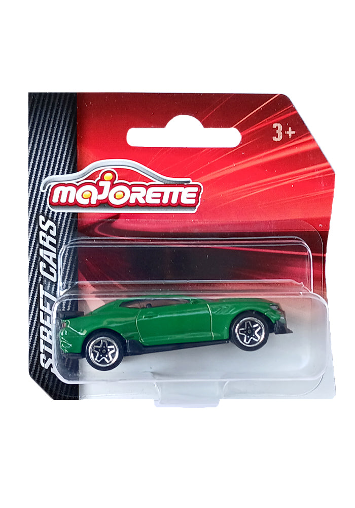 Majorette Street Cars Chevrolet Camaro | Officially Licensed Green Die-Cast Metal Muscle Car | Realistic 1:64 Scale Model for Kids and Collectors Aged 3+