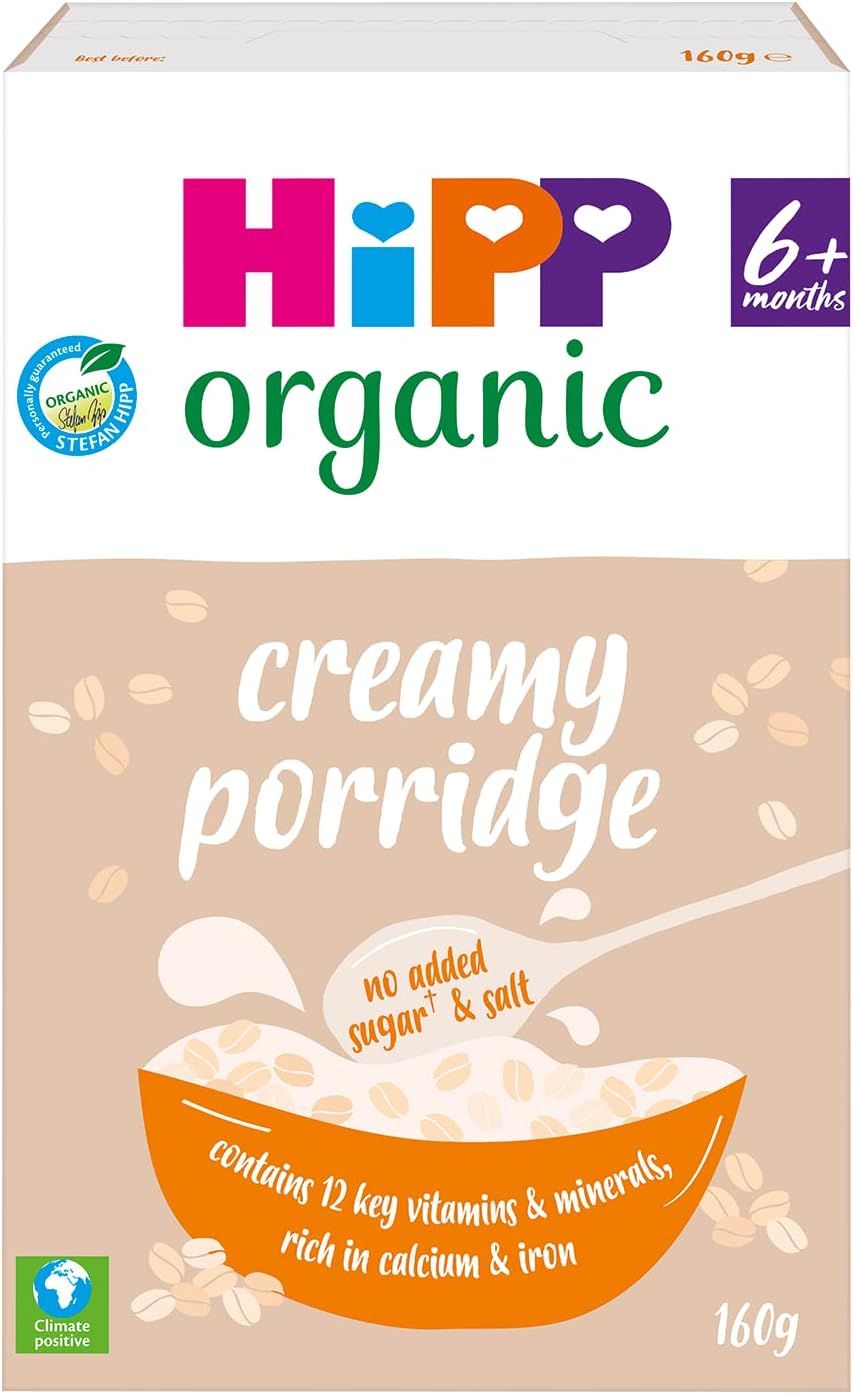 HiPP Organic Creamy Porridge for Babies 6 Months & Above | Smooth and Nutritious Baby Cereal | 160g - MINIMEE KIDS