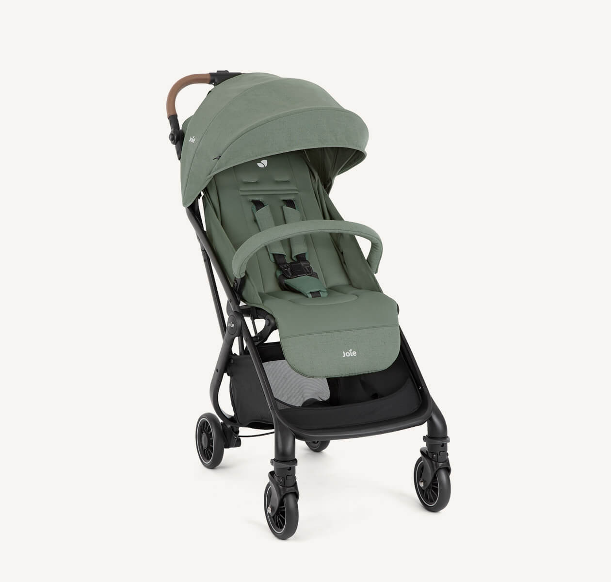 Joie Tourist™ 3-in-1 Lightweight Stroller | Birth to 15kg (Approx. 3 Years) | 6kg Featherlight Design with Automatic Self-Fold | Travel System Ready with Carry Strap & Rain Cover - MINIMEE KIDS