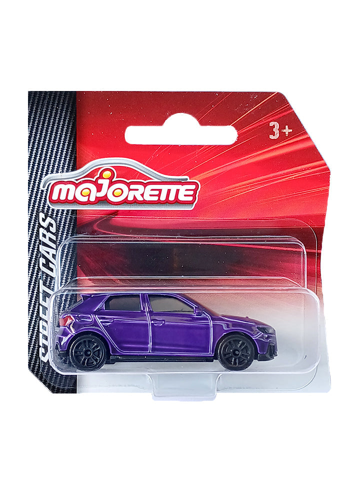 Majorette Street Cars Audi A1 Sportback | Officially Licensed Purple Die-Cast Metal Toy Car, Realistic 1:64 Scale Model for Kids and Collectors Aged 3+