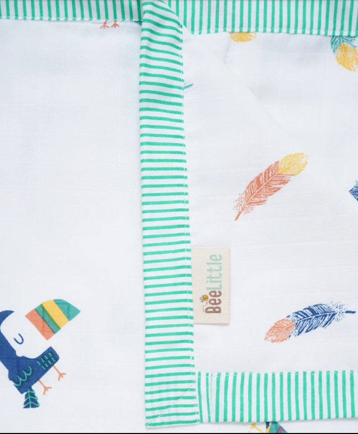 Bird Box Reversible Muslin Blanket