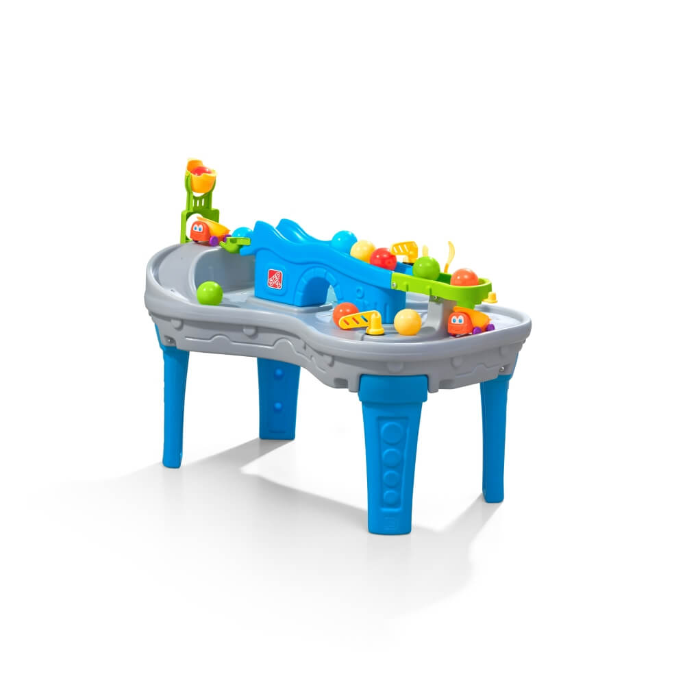 Step2 Ball Buddies Truckin' & Rollin' Play Table for Toddlers | 2+ Years | Fun Activity Table with Trucks, Balls, Tracks & Storage | Enhances Fine Motor Skills