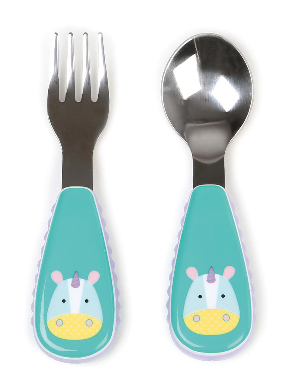 Skip Hop Zootensils Fork & Spoon Set | Utensils for Toddlers 12+ Months - MINIMEE KIDS