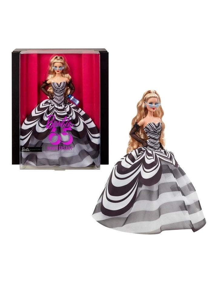 Barbie Signature 65th Anniversary Collectible Doll | Blonde Hair Gown - HRM58