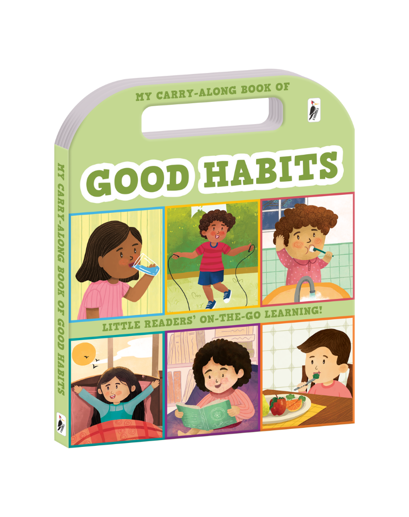 My Carry-Along Book of Good Habits – Interactive Toddler Board Book with Built-In Handle for Early Routines, Healthy Habit Building, and Lifelong Well-Being