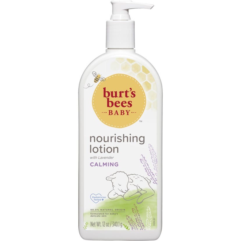 Burt’s Bees Baby Nourishing Lotion – Calming Lavender Scent – 99% Natural Moisturizer with Shea Butter, Coconut Oil & Aloe – Gentle Hydration for Baby’s Delicate Skin – Made in USA – 340.1g