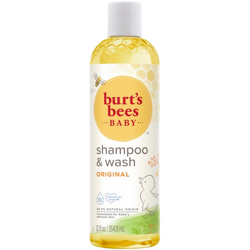 Burt’s Bees Baby Shampoo & Wash | Original - Tear-Free, Gentle & Natural | 236.5ml, 354.8ml, 621ml | Made in USA | Plant-Based, Hypoallergenic Baby Wash for Soft & Clean Skin