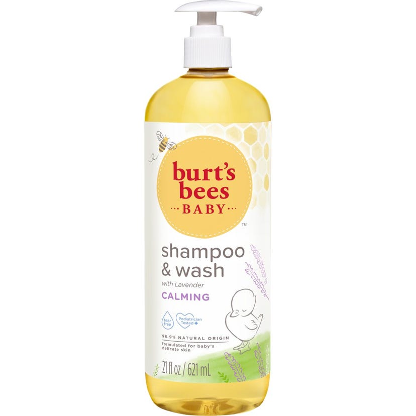 Burt’s Bees Baby Shampoo & Wash with Lavender Scent - Calming & Tear-Free | 621ml | Gentle, Plant-Based, Hypoallergenic Baby Wash for Relaxing Bedtime