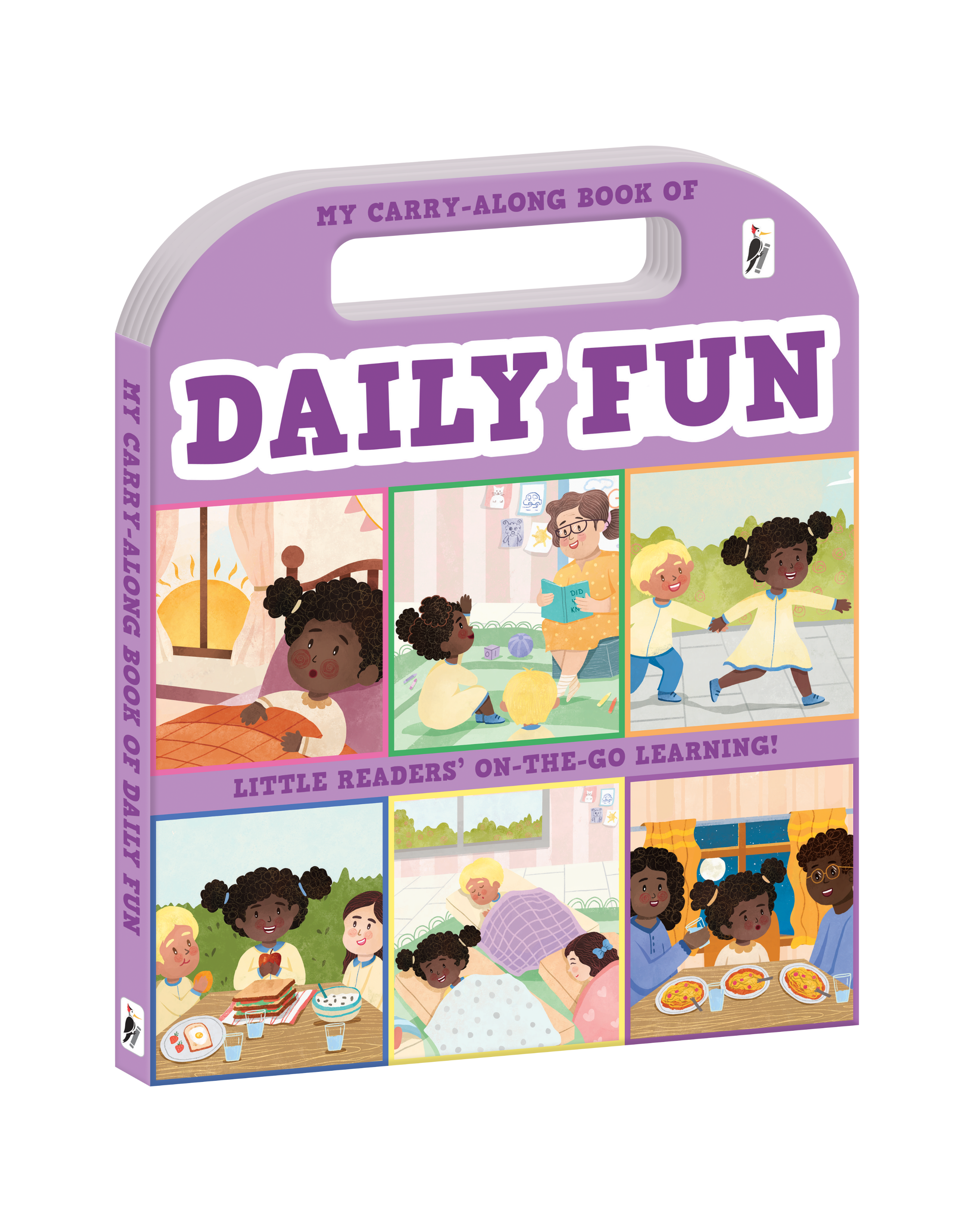 My Carry-Along Book of Daily Fun – Interactive Toddler Board Book with Built-In Handle for Everyday Routines, Toddler Habits, and Early Childhood Structure