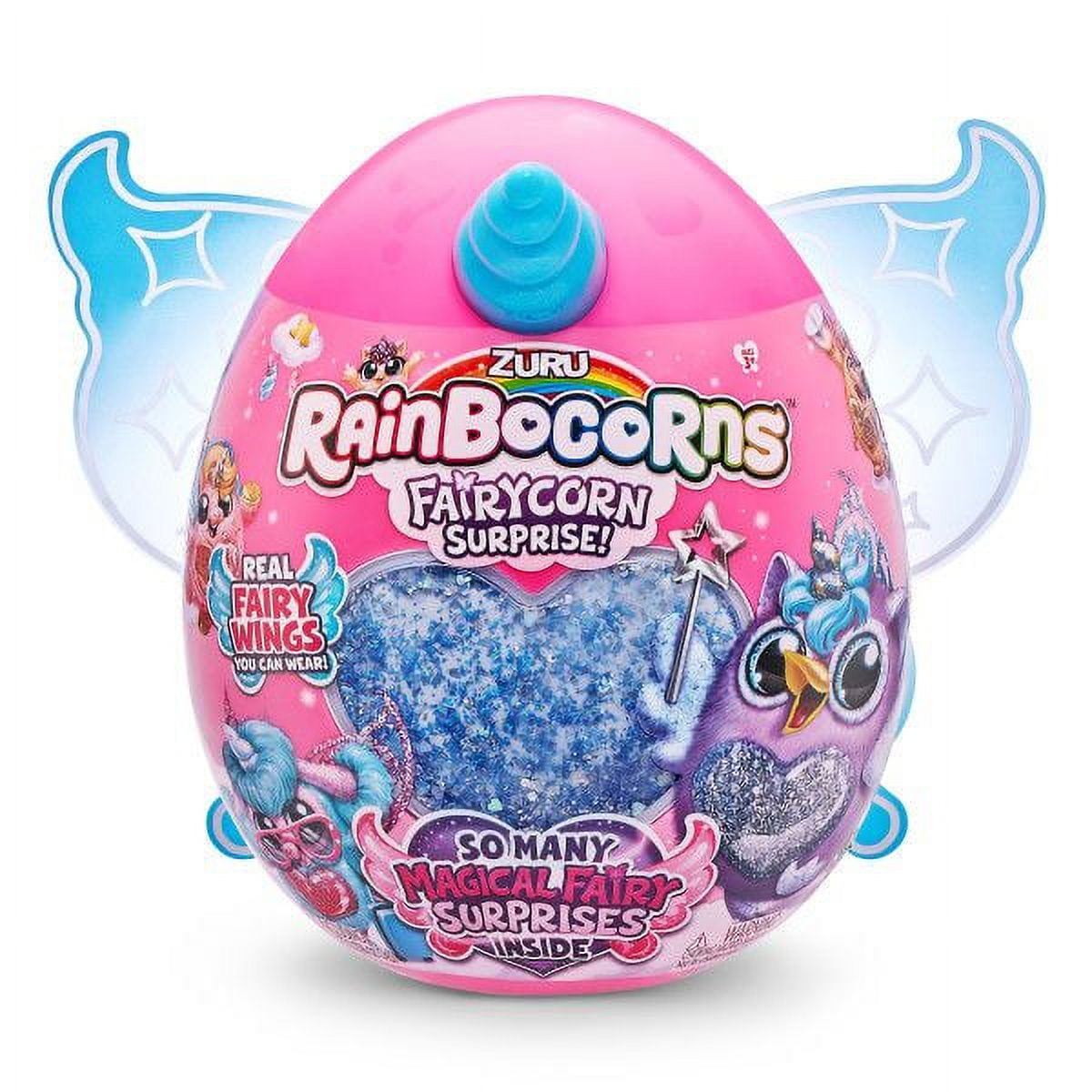 Zuru Rainbocorns Fairycorn Surprise - Magical Plush Toy with Wearable Fairy Wings, Fun Surprises Inside, for Girls Ages 3+