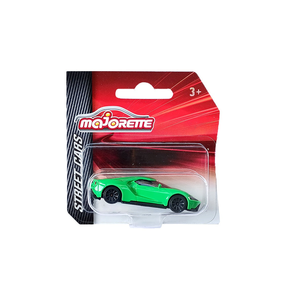 Majorette Street Cars Ford GT | Officially Licensed Green Die-Cast Metal Supercar, Realistic 1:64 Scale Model for Kids and Collectors Aged 3+
