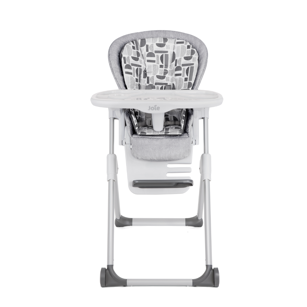Joie Mimzy Recline Baby High Chair with 5-Position Recline, 7 Adjustable Heights & Foldable Design | Newborn to Toddler Convertible Feeding Chair up to 15kg - Logan