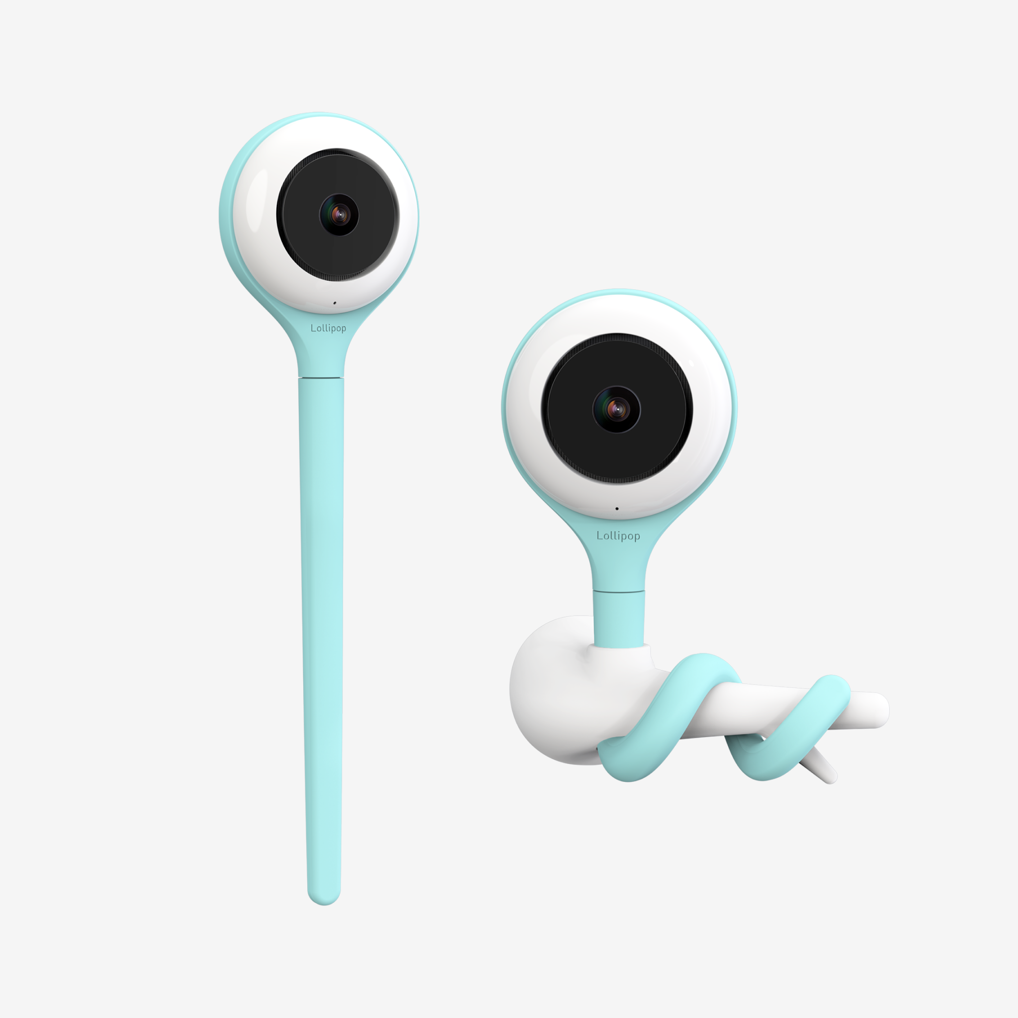 Lollipop Baby Camera | Advanced Smart Wi-Fi Full-HD 1080p Camera with Crying Detection and Breathing Monitoring (Available in Pistachio, Cotton Candy, and Turquoise)