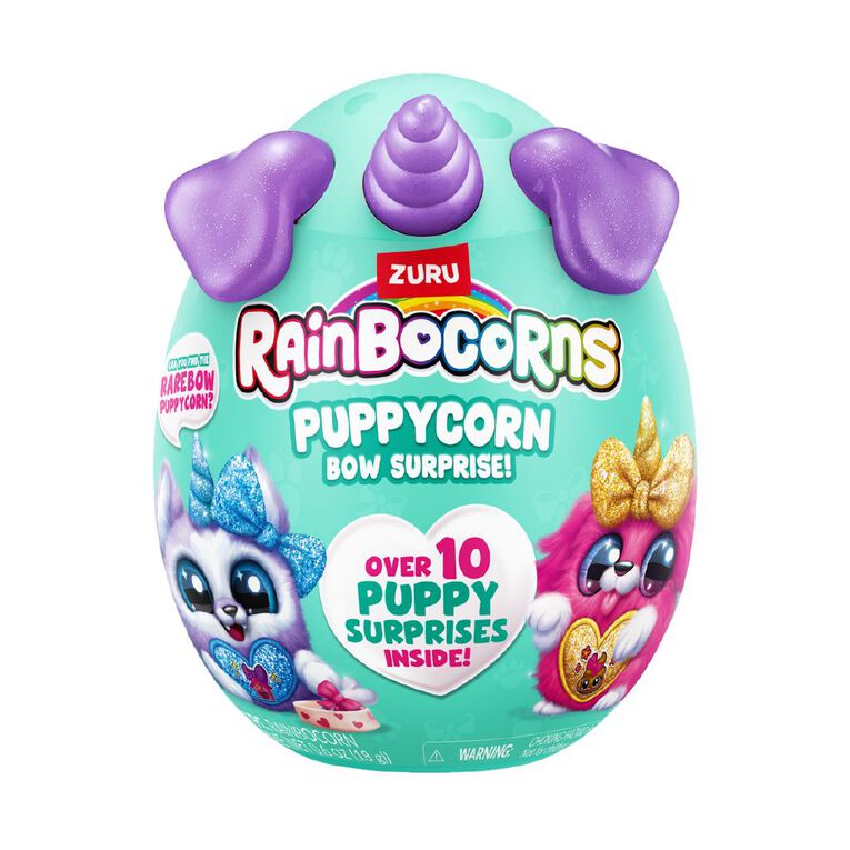 Zuru Rainbocorns Puppycorn Bow Surprise - 10+ Surprises Inside, Collect All 7 Puppycorns