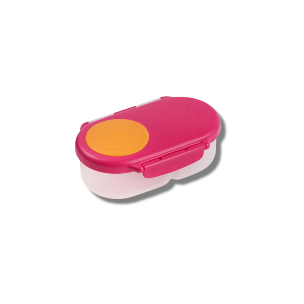 b.box Snackbox 350ml | Leak-Proof Toddler Snack Container with Flexi Whole Fruit Holder | 12m+ Travel & School Friendly | BPA-Free, Microwave & Freezer Safe - MINIMEE KIDS