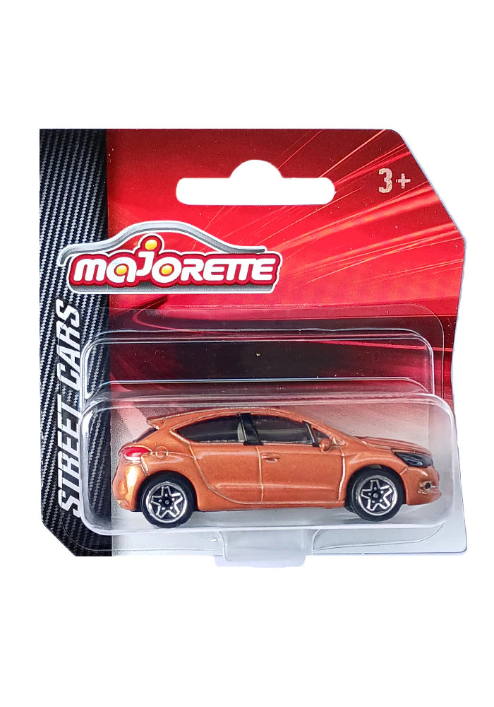 Majorette Street Cars DS 4 | Officially Licensed Brown Die-Cast Metal Toy Car, Realistic 1:64 Scale Premium Hatchback Model for Kids and Collectors Aged 3+