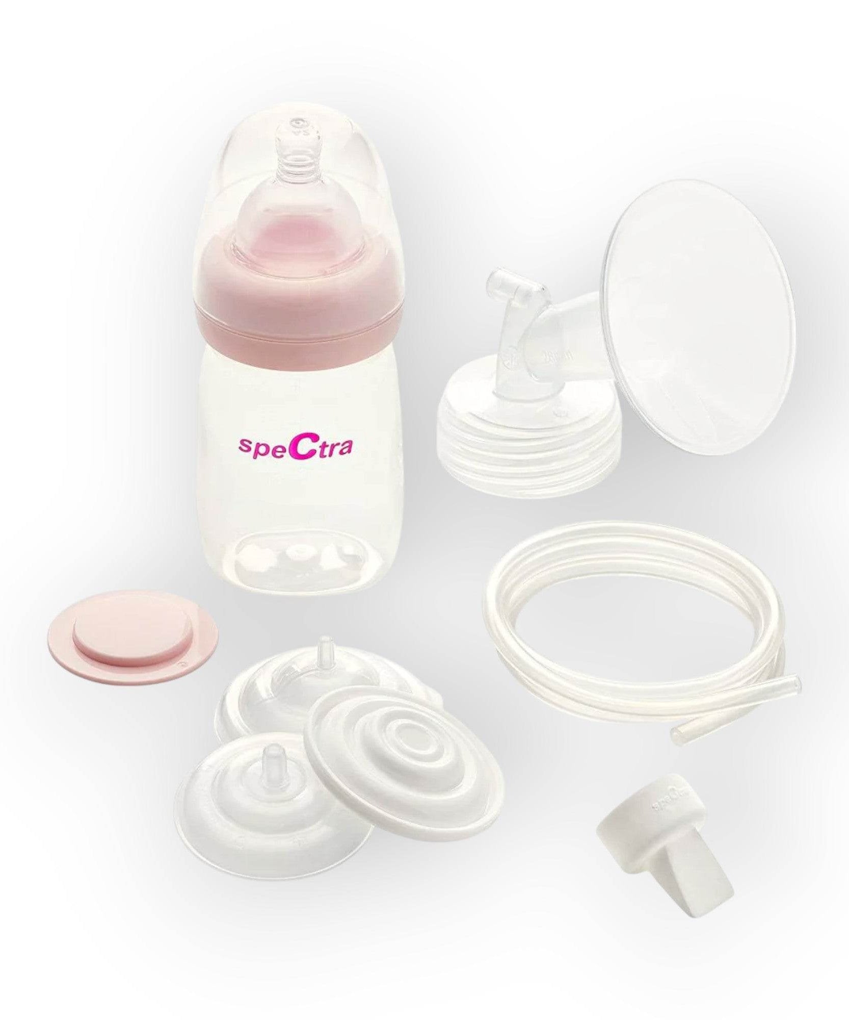 Spectra Wide Accessory Kit 24mm for Spectra S1 & S2 Breast Pumps – BPA Free Breast Pump Accessory Set with Bottle, Tubing, Backflow Protector, Breast Flange & Duckbill Valve | Compatible with Spectra S1 Plus, S2 Plus & Synergy Gold - MINIMEE KIDS