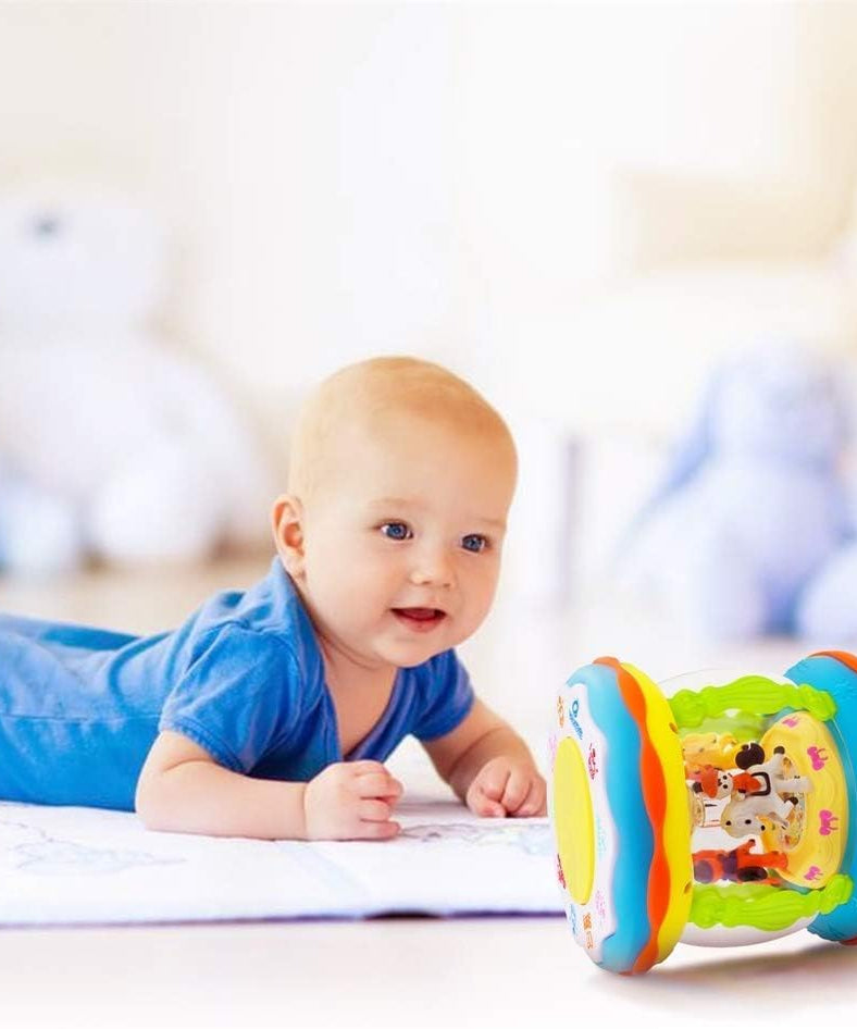 Multi-functional baby musical merry-go-round hand drums toy. - MINIMEE KIDS