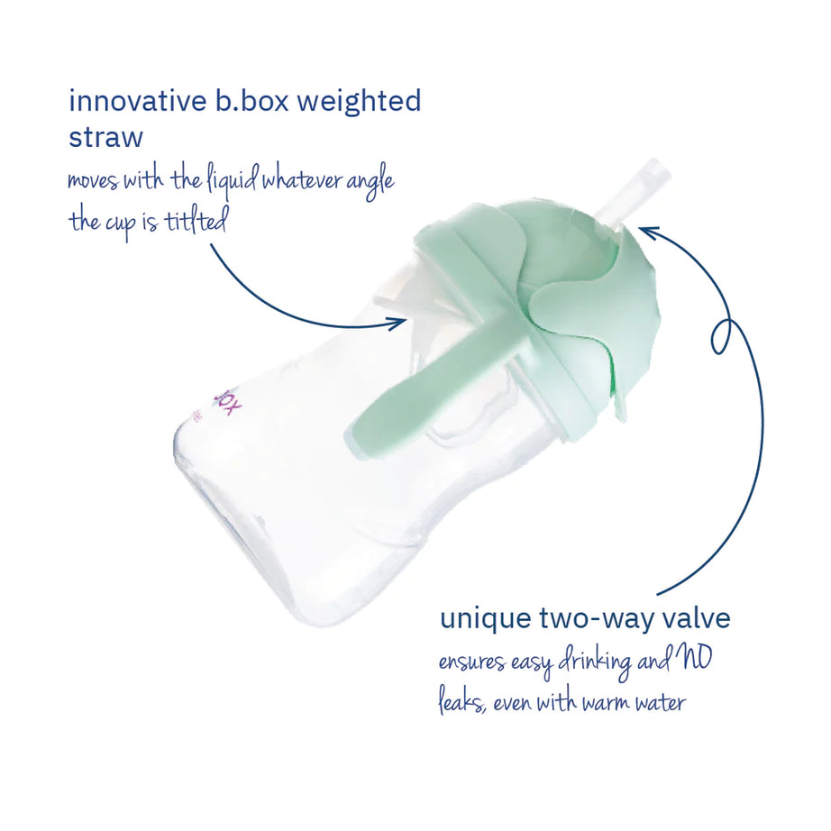 B.BOX Unique Weighted Straw Sippy Cup for 6-12 months kids | 240ml - MINIMEE KIDS