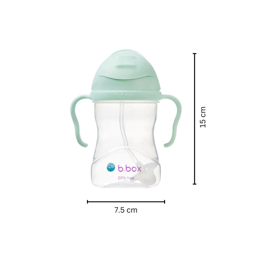 B.BOX Unique Weighted Straw Sippy Cup for 6-12 months kids | 240ml - MINIMEE KIDS