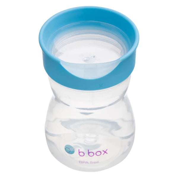 B.BOX easy free flow drinking Training Cup for 12+ Months | Blueberry Blue - 240ml - MINIMEE KIDS