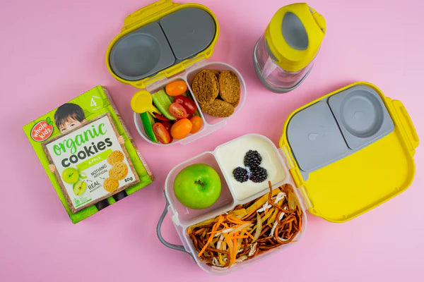 b.box Mini Lunchbox-Lemon Sherbet Yellow Grey - MINIMEE KIDS