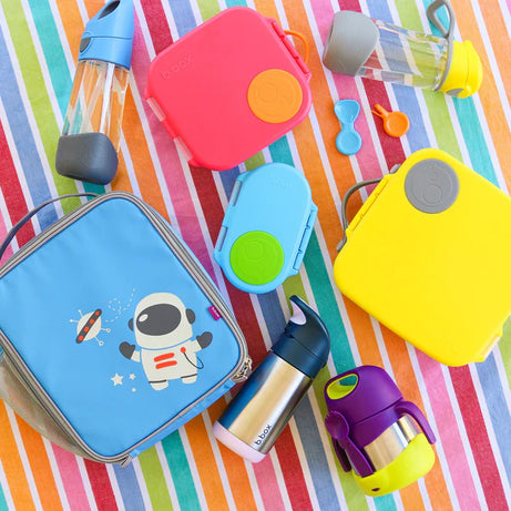 b.box Mini Lunchbox-Lemon Sherbet Yellow Grey - MINIMEE KIDS