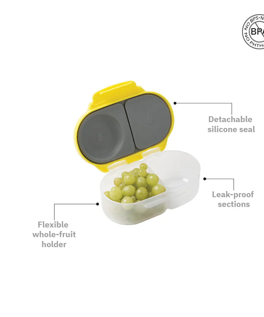 b.box Snackbox Lemon Sherbet Yellow Grey - MINIMEE KIDS