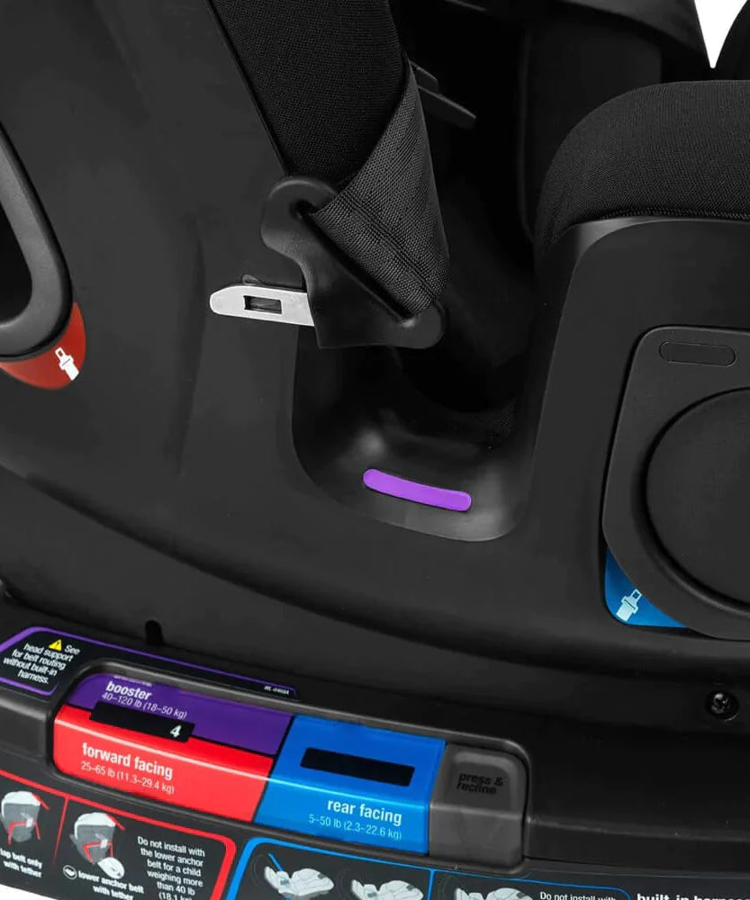 Nuna EXEC All-In-One Convertible Car Seat- Caviar | One Seat for Every Journey: From Birth to Booster - MINIMEE KIDS