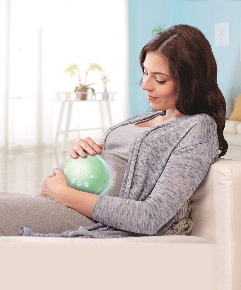 Hape Portable Baby White Noise Sound Machine My Music Pal - Huggy Bobo | White Noise, Personalized Recording, Lullabies & Plush Toy | Newborn Sleep Aid with Soft Night Light