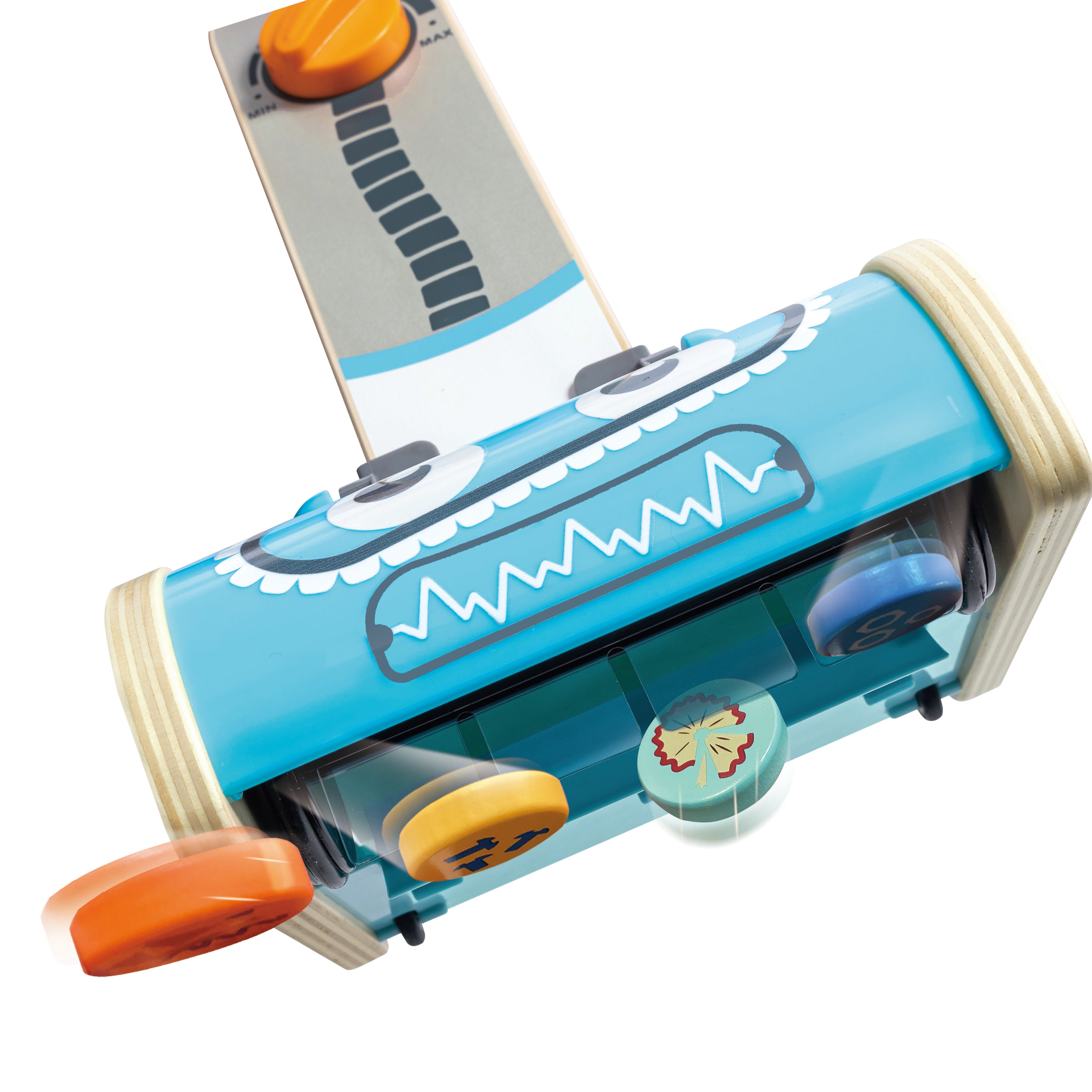 Hape Vacuum Playset for Kids – 7-Piece Robot Face Cleaning Toy | Pretend Play for 2–6 Year Olds | Enhances Motor Skills & Confidence through Tidy Fun