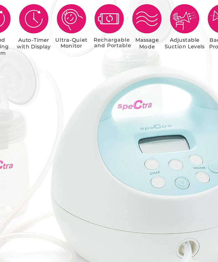 Spectra S1 Plus Portable Electric Breast Pump for Comfortable and Efficient Milk Expression with rechargeable battery - MINIMEE KIDS