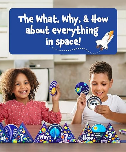 Skillmatics Science Snippets Space Kit - STEM Learning Resource & Educational Toys for Boys & Girls, 70+ Double-Sided Interactive Cards, Gifts for Ages 7, 8, 9 & Up - MINIMEE KIDS