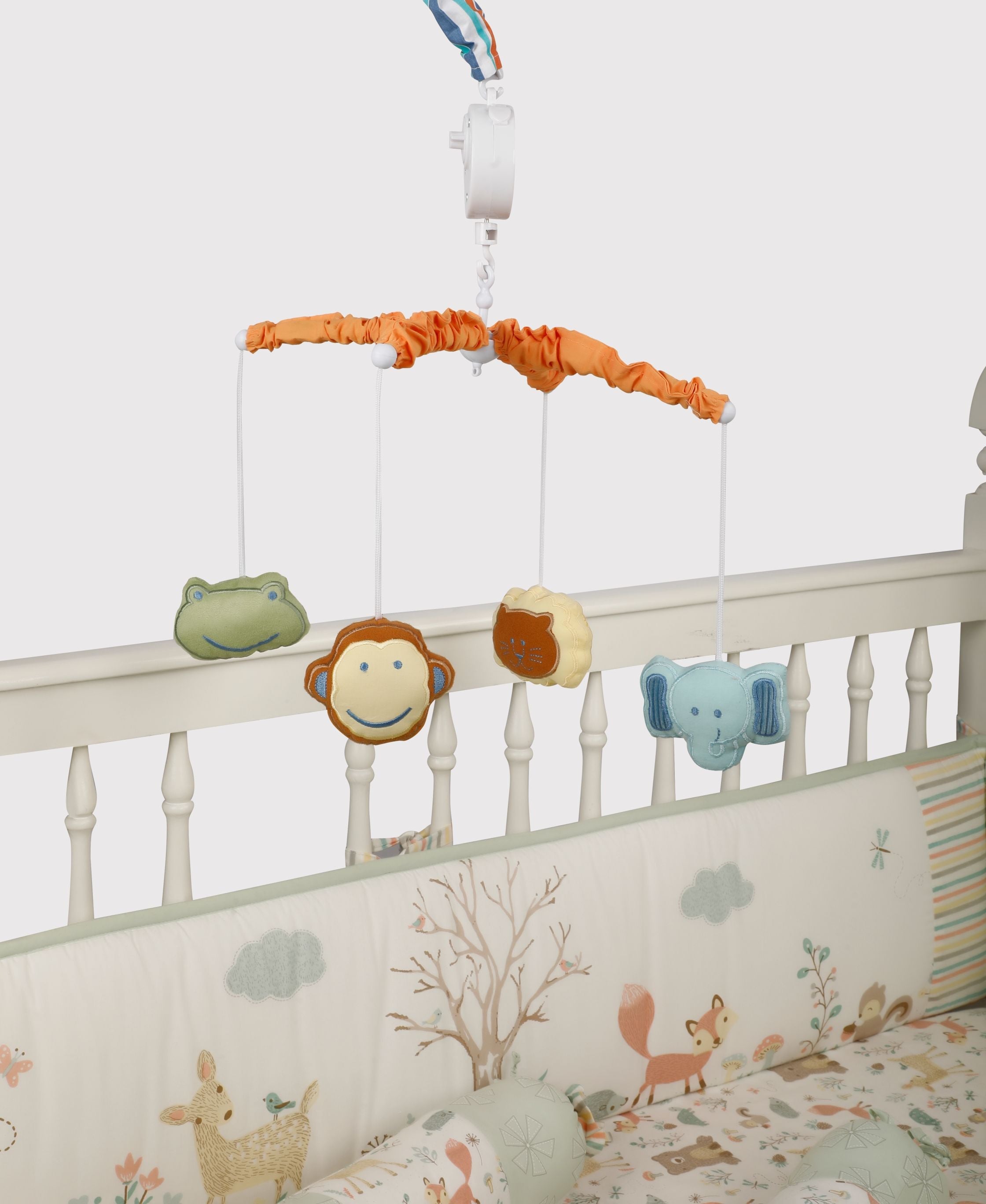 Abracadabra Musical Mobile - Head & Tail for Cribs & Cots | Soothing Wind-Up Music Box for Babies | 0–18 Months | Stimulates Senses & Encourages Peaceful Sleep | Easy to Attach, No Batteries Needed