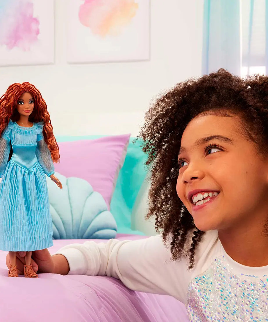 Disney The Little Mermaid Ariel on Land Doll – Poseable with Removable Dress, Shoes & Long Red Hair for Styling Fun – Perfect Gift for Ages 3 and Up