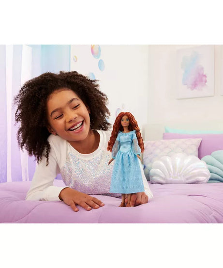Disney The Little Mermaid Ariel on Land Doll – Poseable with Removable Dress, Shoes & Long Red Hair for Styling Fun – Perfect Gift for Ages 3 and Up