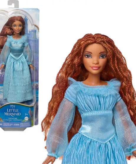 Disney The Little Mermaid Ariel on Land Doll – Poseable with Removable Dress, Shoes & Long Red Hair for Styling Fun – Perfect Gift for Ages 3 and Up