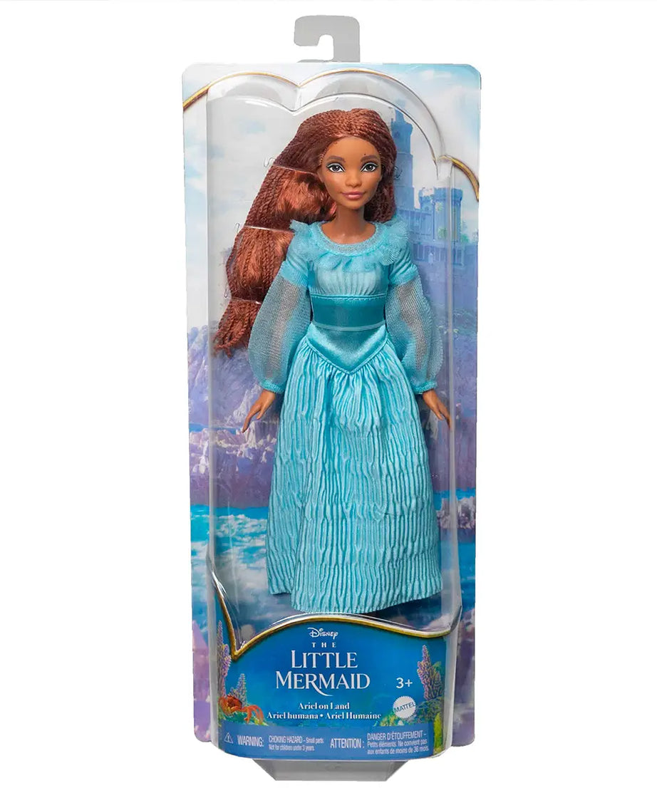 Disney The Little Mermaid Ariel on Land Doll – Poseable with Removable Dress, Shoes & Long Red Hair for Styling Fun – Perfect Gift for Ages 3 and Up