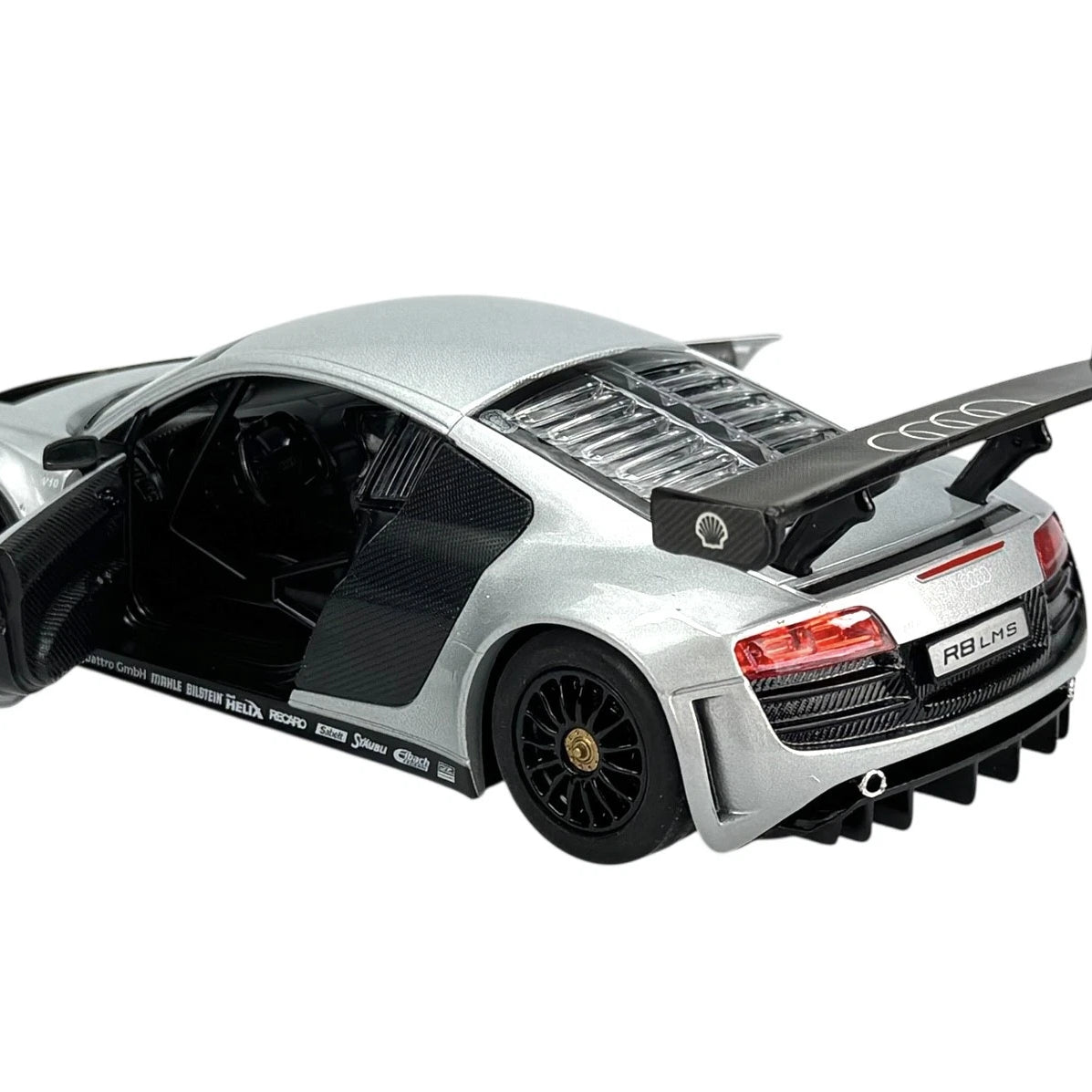 Rastar Audi R8 LMS 1:24 Scale Official Licensed Die Cast Model Car - Professional Racing Sport Car Collectible with Openable Doors, Detailed Interior for Ages 14+ Years - Perfect Gift for Car Enthusiasts and Collectors