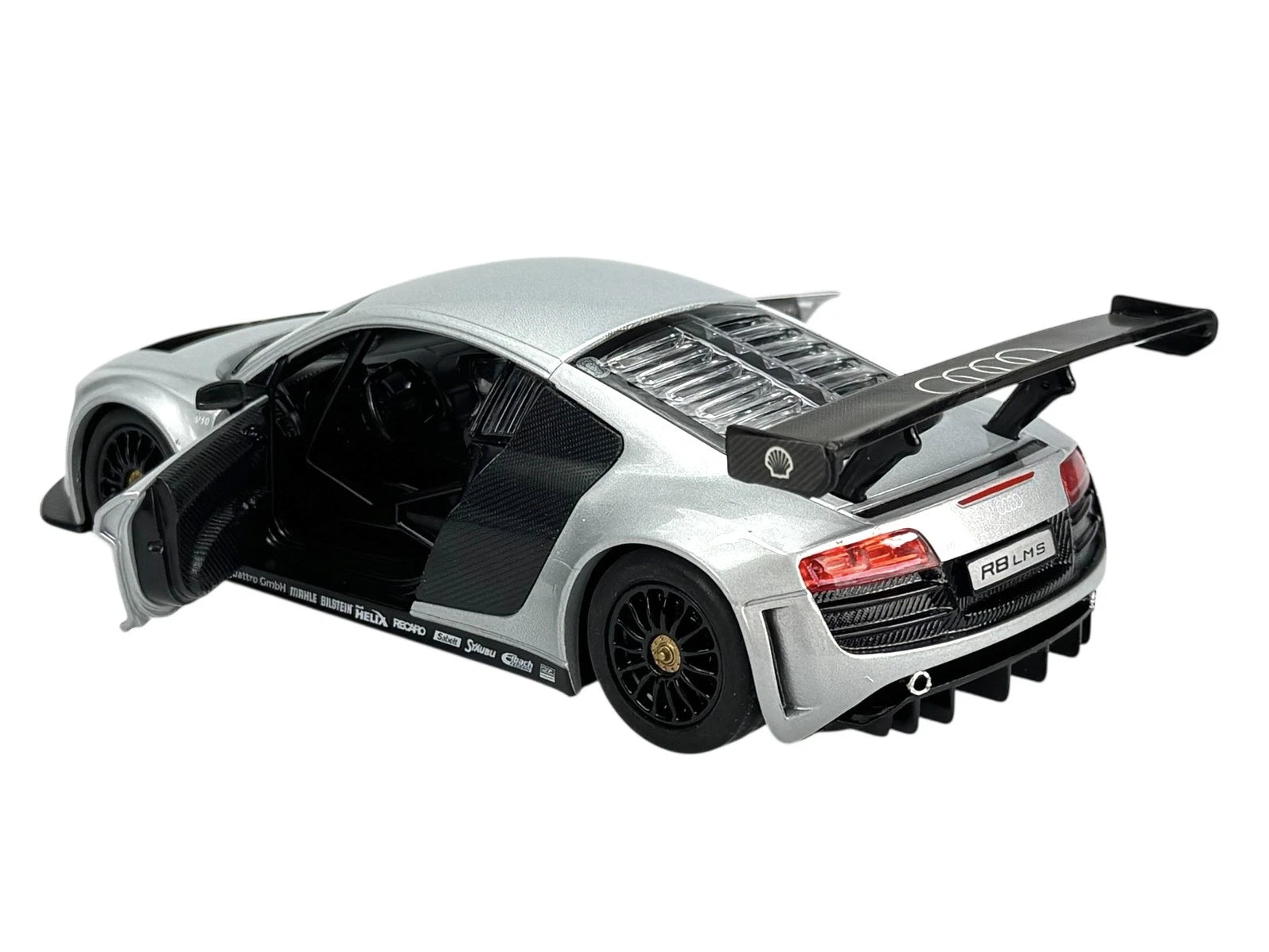 Rastar Audi R8 LMS 1:24 Scale Official Licensed Die Cast Model Car - Professional Racing Sport Car Collectible with Openable Doors, Detailed Interior for Ages 14+ Years - Perfect Gift for Car Enthusiasts and Collectors