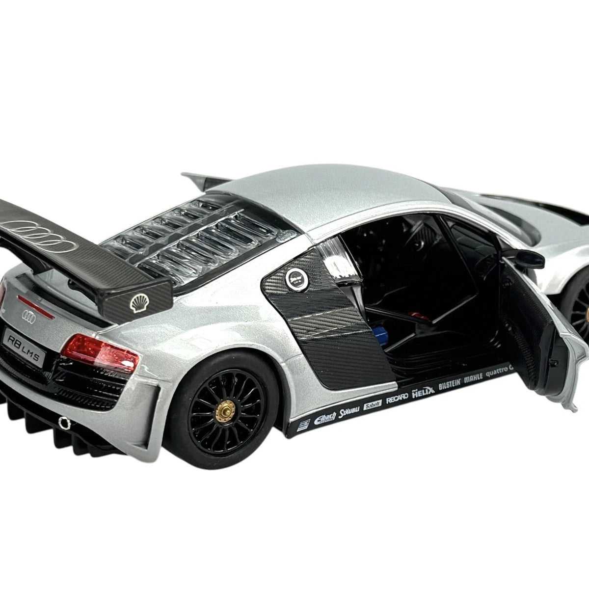 Rastar Audi R8 LMS 1:24 Scale Official Licensed Die Cast Model Car - Professional Racing Sport Car Collectible with Openable Doors, Detailed Interior for Ages 14+ Years - Perfect Gift for Car Enthusiasts and Collectors