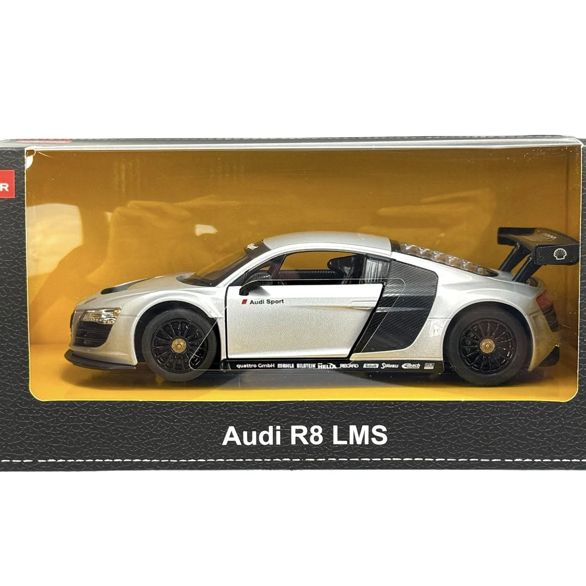 Rastar Audi R8 LMS 1:24 Scale Official Licensed Die Cast Model Car - Professional Racing Sport Car Collectible with Openable Doors, Detailed Interior for Ages 14+ Years - Perfect Gift for Car Enthusiasts and Collectors