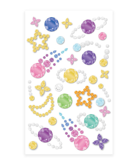 Avenir Gem Stickers for Kids – Self-Adhesive Rhinestone Craft Jewels in Assorted Styles (Flowers, Galaxy, Jewels, Rainbows) – Perfect for Arts & Crafts Projects, Personalization, and Creative Decoration – Ages 3+